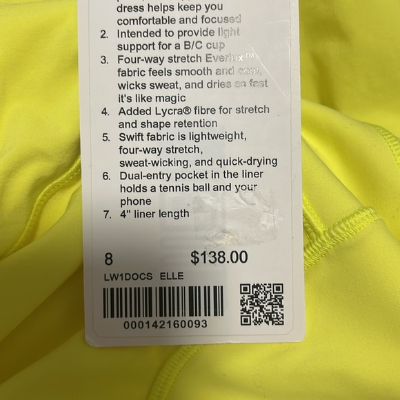 NWT Lululemon Court Crush Dress - Picture 8 of 8